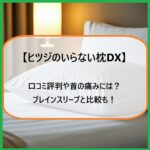 ヒツジのいらない枕DXの口コミ評判や首の痛みには？ブレインスリープと比較も！