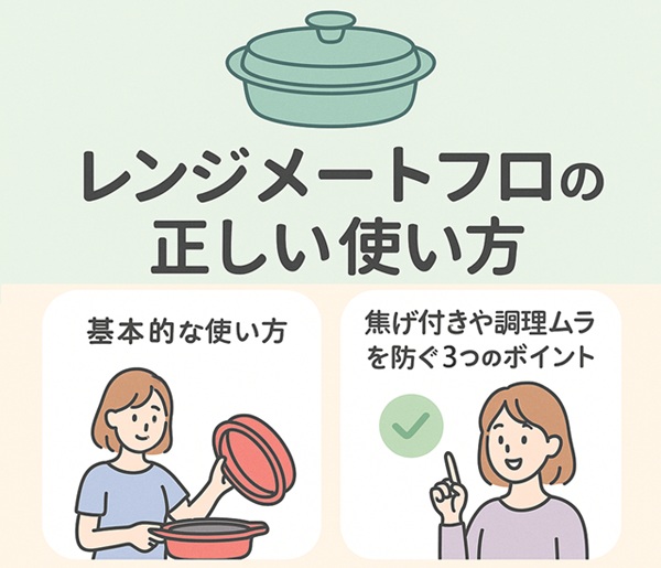 レンジメートプロの正しい使い方