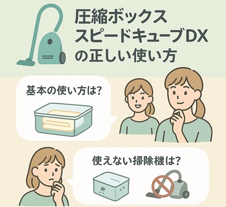 圧縮ボックススピードキューブDXの正しい使い方