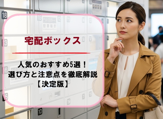 宅配ボックスの人気のおすすめ5選！選び方と注意点を徹底解説【決定版】
