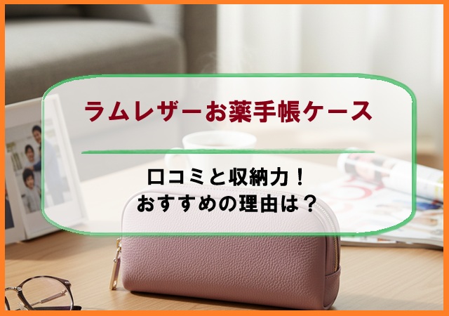ラムレザーお薬手帳ケースの口コミと収納力！おすすめの理由は？【じゅん散歩】