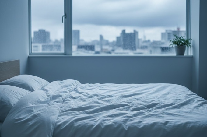 布団　湿気　乾燥　ジメジメ　画像