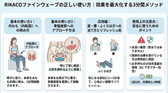 RIKACOファインウェーブの正しい使い方|効果を最大化する3分間メソッド
