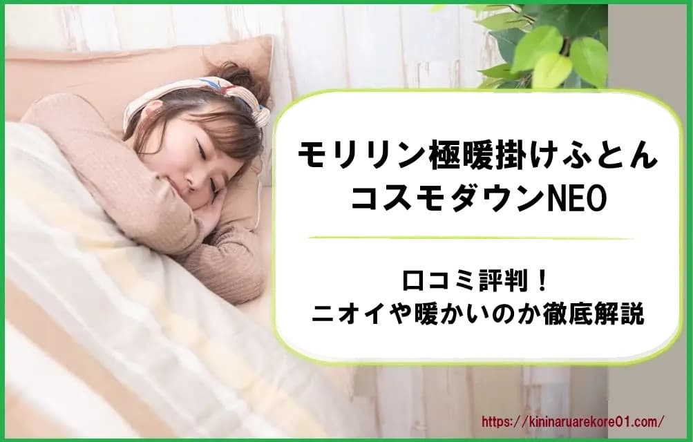 モリリン極暖掛けふとんコスモダウンNEOの口コミ評判！ニオイや暖かいのか徹底解説